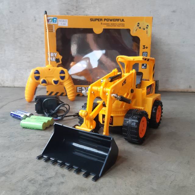 Rc Traktor Boldozer - Mainan Mobil Truck Remote Control Anak Edukasi Truk Kontrol Radio Controle