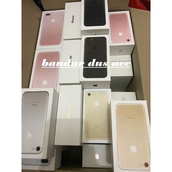 DUS BOX BOOK KOTAK ORINAL IPHONE 7 7 plus FULLSET ACC TERMURAH - 7 blackmatte SA4