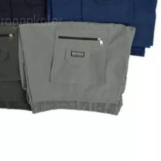 CARGO BOSS Celana Hawai Pria Dewasa 7/8 Celana Pendek Ukuran Jumbo