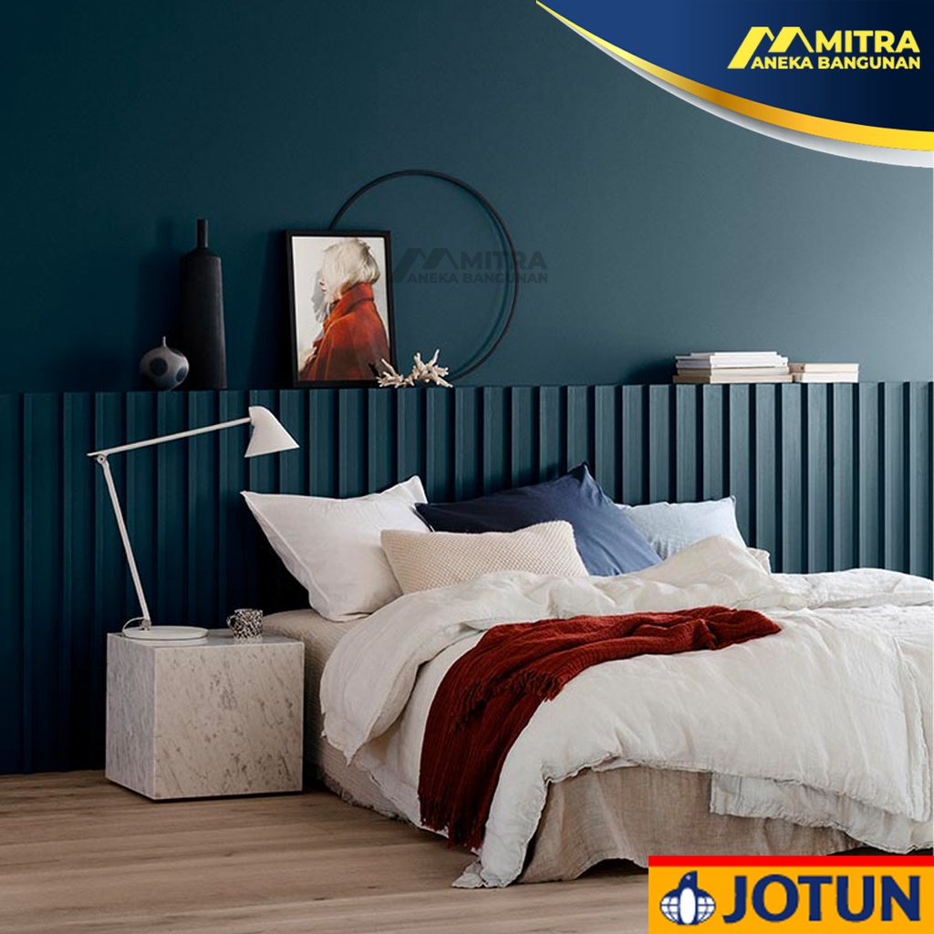 CAT TEMBOK JOTUN INTERIOR EKSTERIOR INDUSTRIAL BLUE 5455 / BIRU NAVY DONGKER