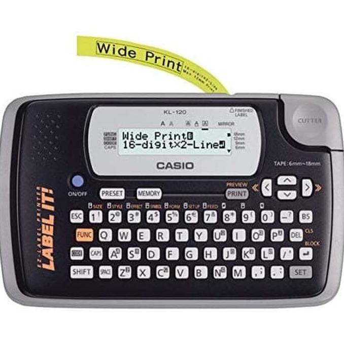 

CASIO KL-120 / LABEL PRINTER / EZ LABEL IT MAKER KL120