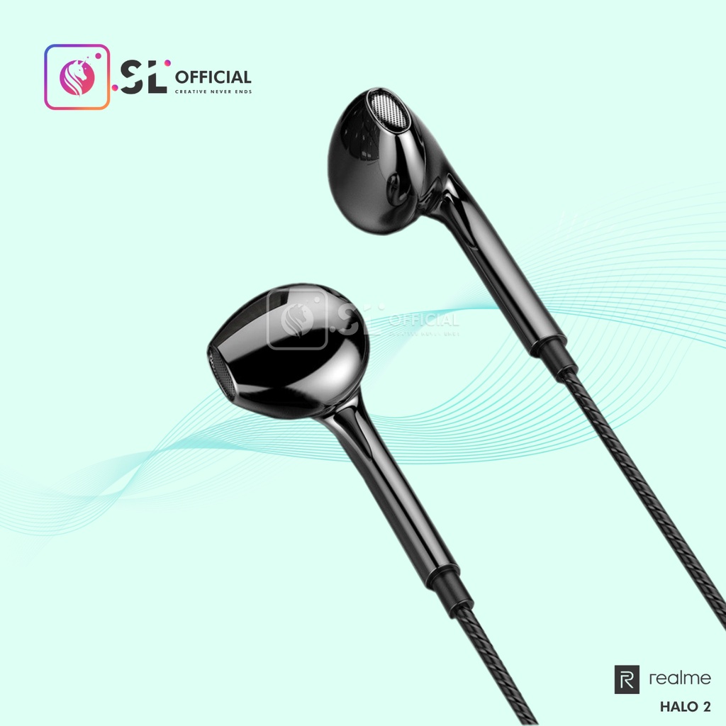 Headset Realme Halo 2 With Mic Jack 3.5mm Support All Android