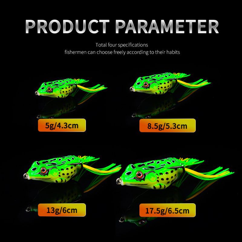 Umpan Pancing Fishing Lure permukaan softlure soft frog gabus toman top water kodok katak UL