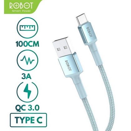 ROBOT RSC100 KABEL DATA TYPE C 3A 100CM GARANSI 1 TAHUN