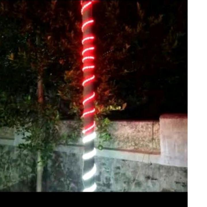 Tidak Diragukan.. LAMPU LED MERAH PUTIH/LAMPU BENDERA PANJANG 4M