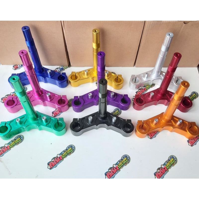 segitiga sleep engine/ T stang sleep engine bahan almu dural cnc warna EC RACING