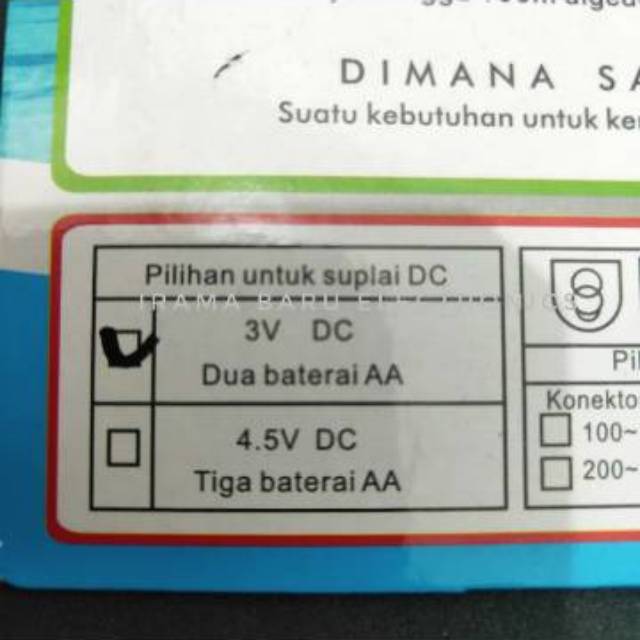 Wireless Doorbell / Bell PINTU Torch TH711D plus BATRE