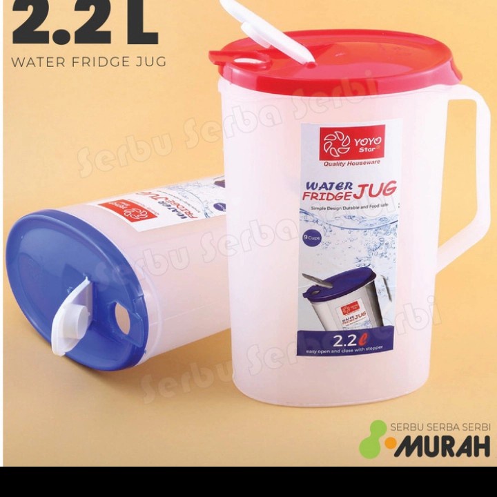 YOYO WATER JUG Teko Air Kulkas Botol Minum 2.2 Liter - Cool Pot WATER