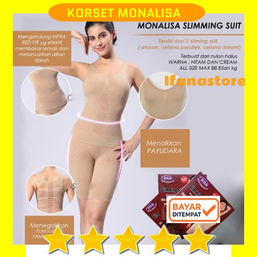 [IFANASTORE] Monalisa Slimming Suit / Monalisa Sliming Suit Korset / Baju Pelangsing Dengan Infra