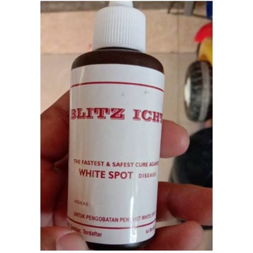 Blitz icht 50ml obat biru untuk ikan hias air tawar