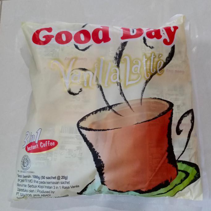 

GOODDAY vanilla latte 1pack isi 50sachet / GOOD DAY