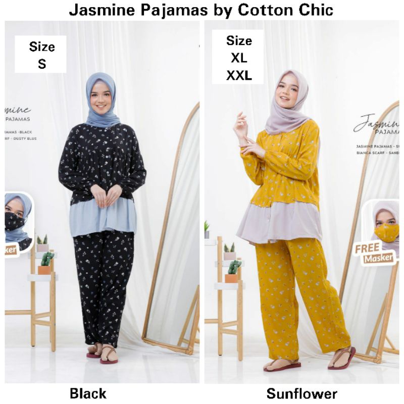 Pajamas Jasmine Mom Free Masker Piyama Dewasa by Cotton Chic