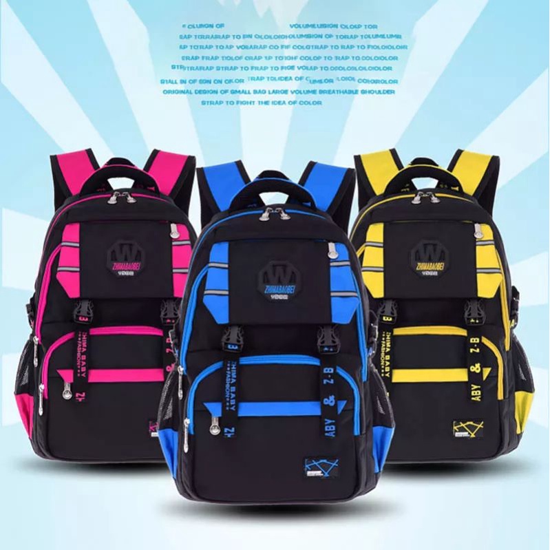 MOEZHA_TAS Tas Sekolah (APRILIA) Ransel untuk Gadis Anak Laki-laki Anak Ortopedi Ransel Primer Escolar Infantil