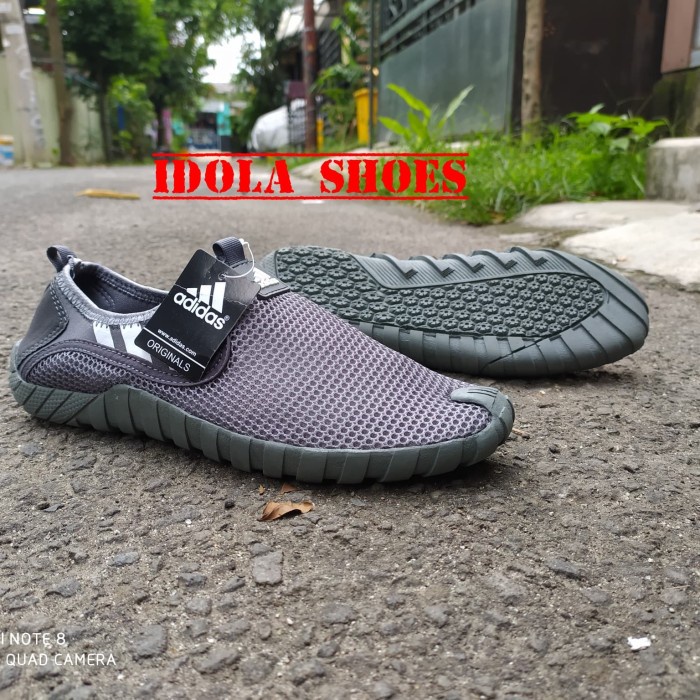 (BISA COD) Sepatu Pria Adidas Jawpaw Slip On Sepatu Sepeda Mtb - Abu-abu, 39