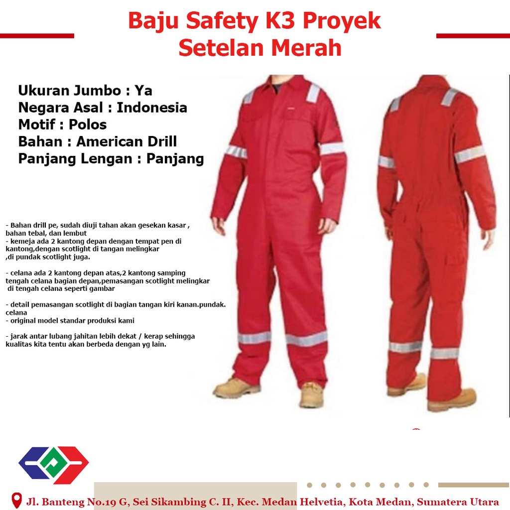 Baju Safety K3  setelan