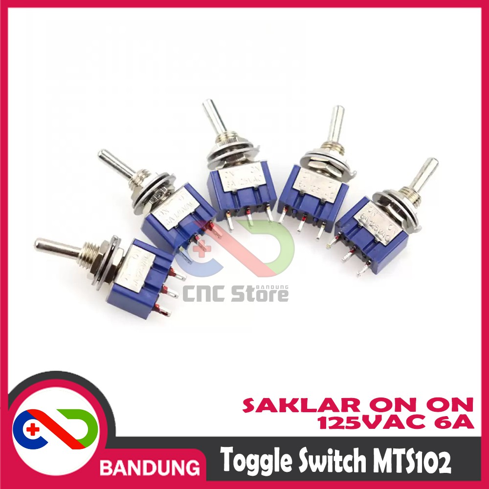 TOGGLE SWITCH MTS-102 125V/3A 250V SAKLAR ON ON 3 KAKI