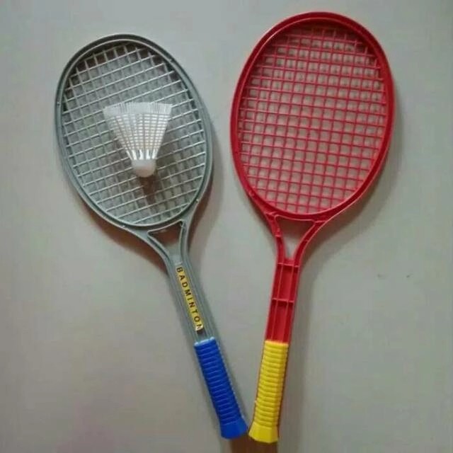 MAINAN RAKET BADMINTON PLASTIK MAINAN ANAK MURAH KADO