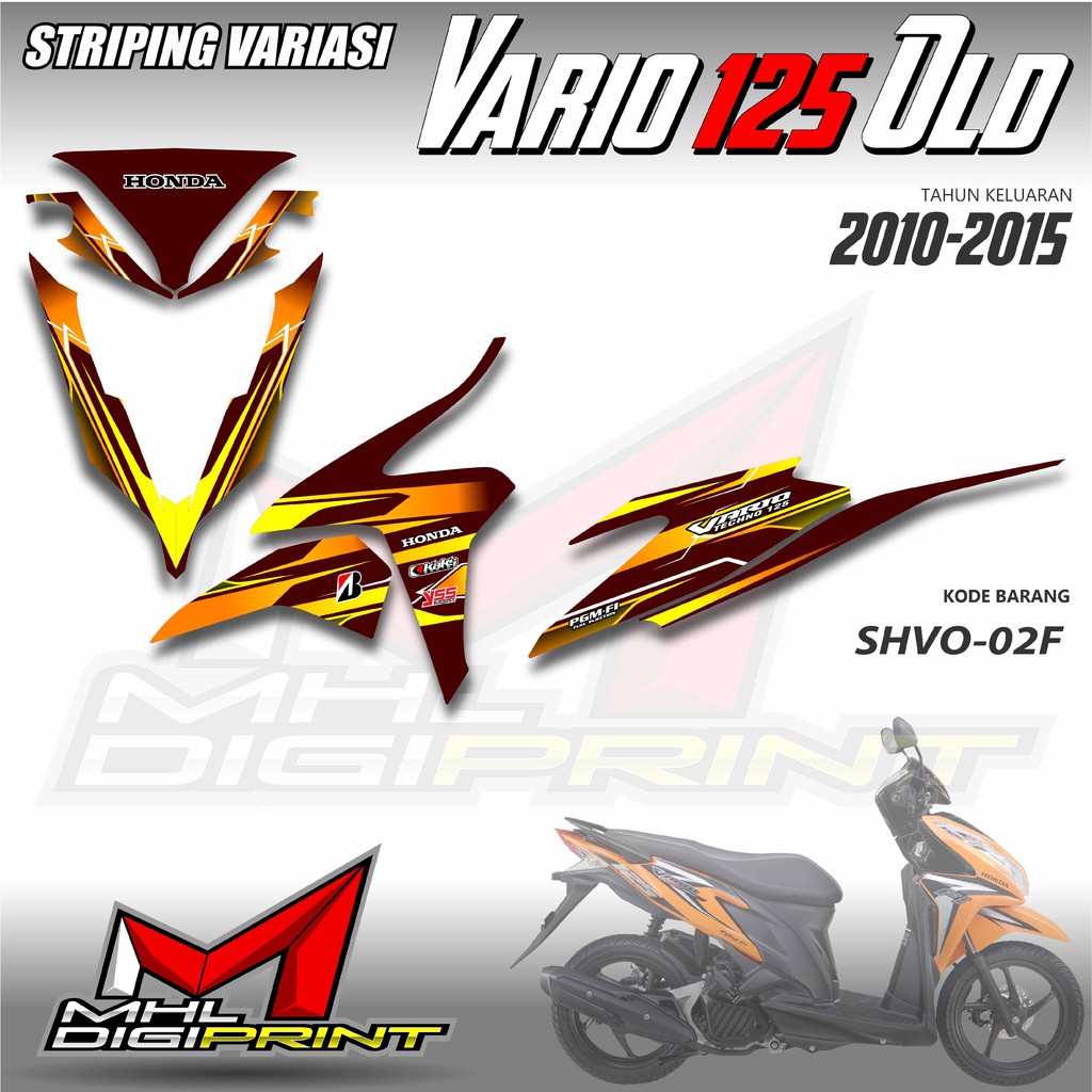 STIKER STRIPING VARIO 125 OLD - STIKER VARIO TECHNO 125 - SHVO 02