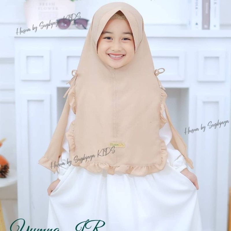 Latopia_ Hijab Yumna Kids Ori Husna Khimar/Jilbab Anak Husna Hijab By Sugihjaya