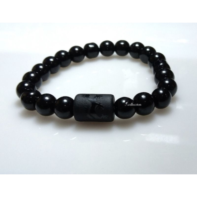 Gelang Batu Akik Hitam ( Asli Martapura Kalimantan )