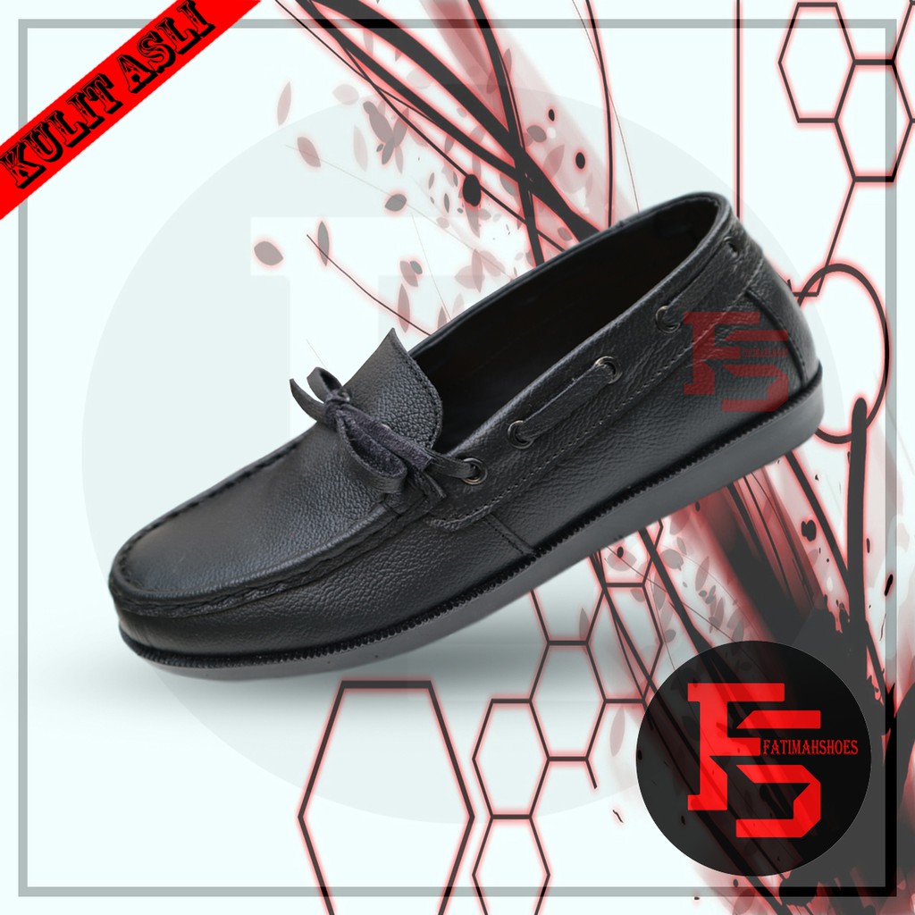 FATIMAHSHOES  X OZZY Sepatu Formal Casual Pria Kantor Kerja Fashion kulit Faux syntetic Sepatu Pantofel Sepatu Semi Formal Anti Slip Kuliah Kondangan Gaya keren Kekinian Murah Terlaris