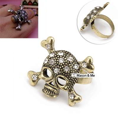Retro Skull Ring 010154r
