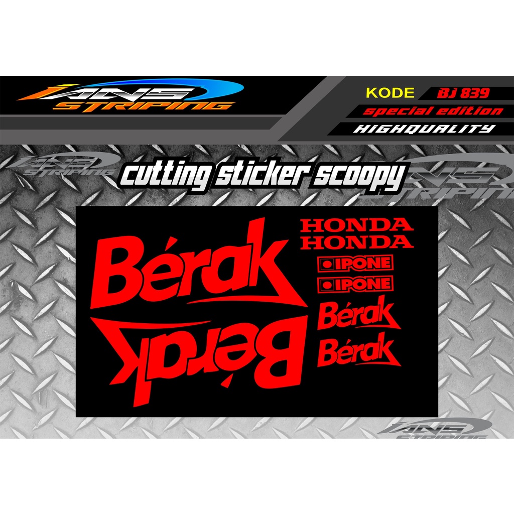 STIKER CUTTING SCOOPPY / CUTTTING STIKER VESPA / STICKER VIRAL