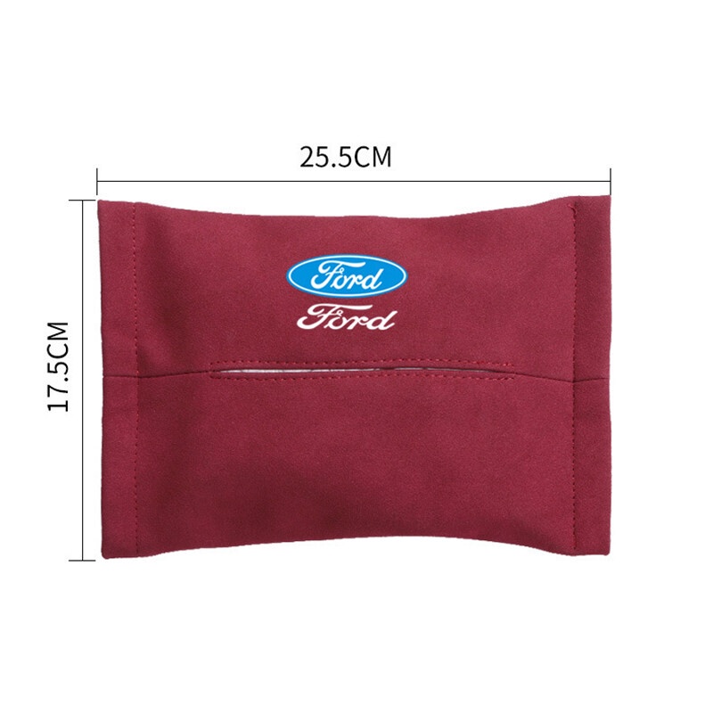 1Piece for Ford Focus Kuga C-MAX Fiesta F150 Mondeo Transit EcoSport Mustang Explorer Everest Turn Fur Car Seat Sun Visor Hanging Tissue Box Armrest Box Napkin Tissue Paper Holder Storage Bag