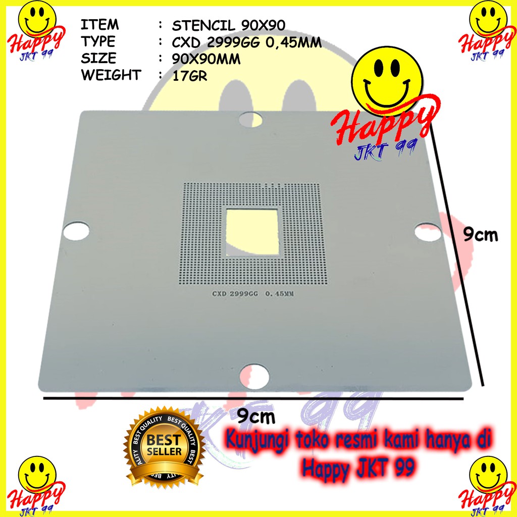 [ HAPPY JKT 99 ] STENCIL 90X90 PS3 4000 CPU CXD2999GG CXD2999 GG CXD 2999 GG