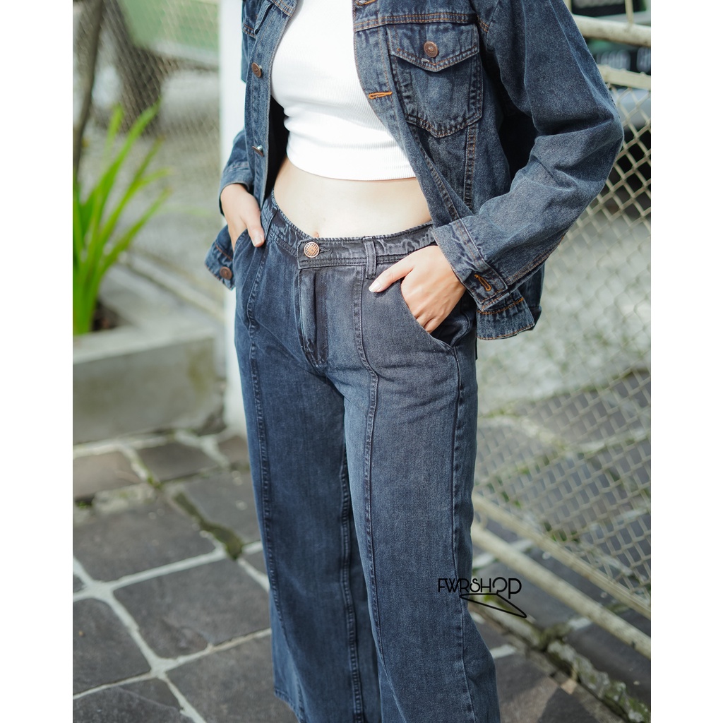 FWR - RIBKA KULOT JEANS WANITA