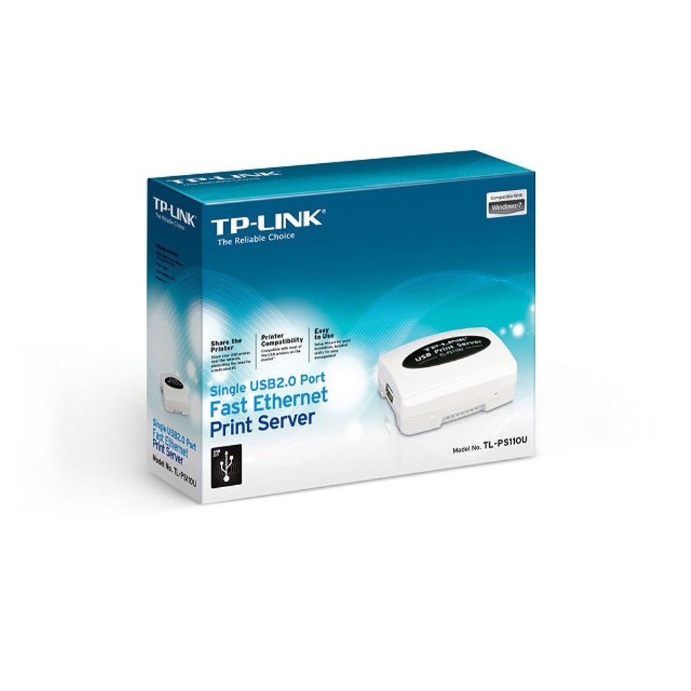 TP-Link TL-PS110U Single USB2.0 Port Fast Ethernet Print Server