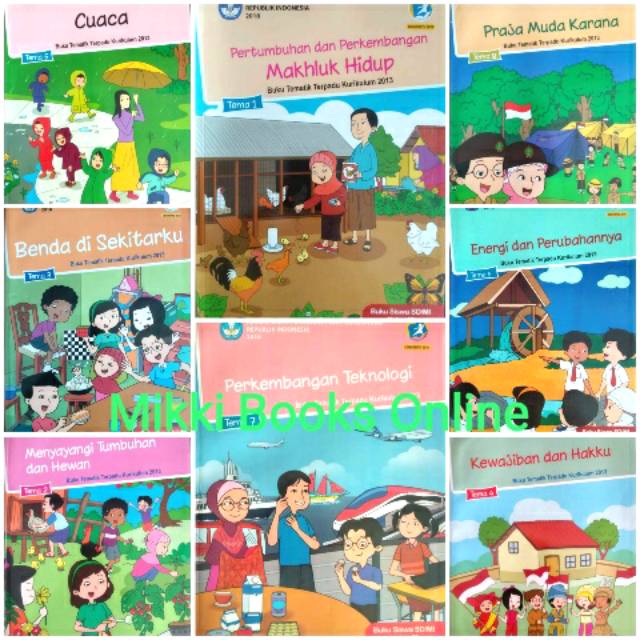 Buku Tema SD Kelas 3 Tema 1-8