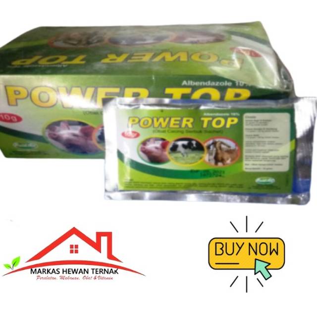 POWER TOP OBAT CACING HEWAN SAPI KAMBING BABI