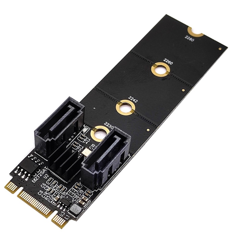 Btsg for M.2 Adapter 2port to NVME Adapter M2 to Sata3.0 PCIe Untuk Kunci for