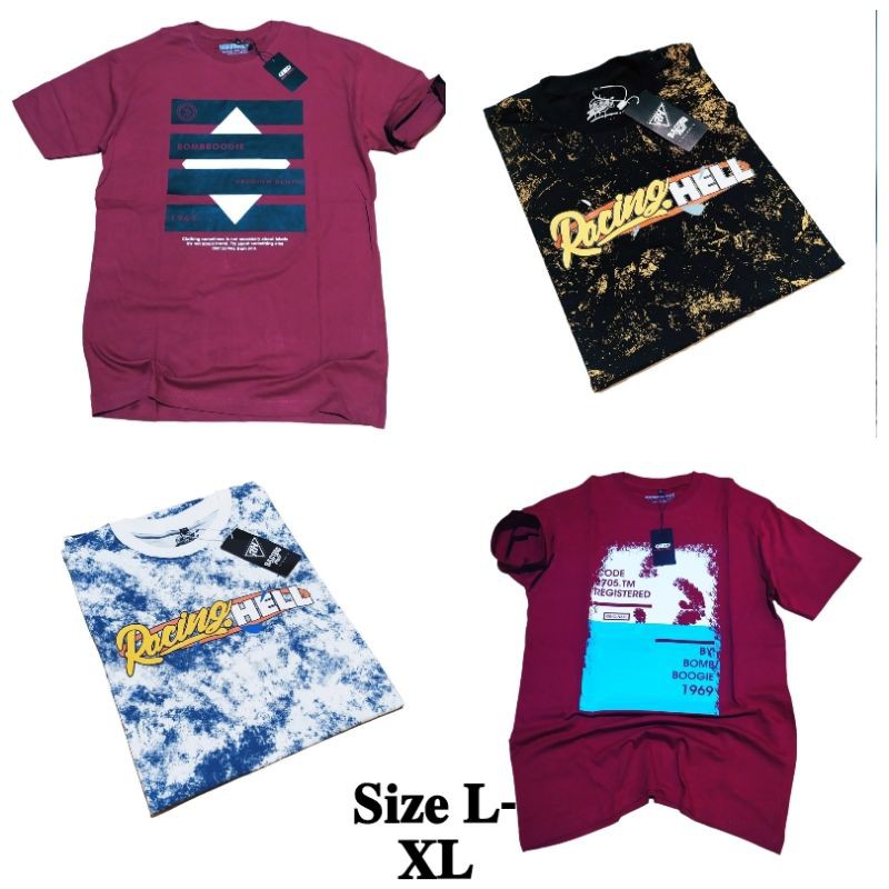  Baju  kaos  pria  L XL  Shopee Indonesia