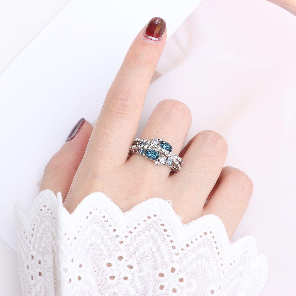 Cincin Kawin Nanas Hadiah Hari Kasih Sayang Wanita Perak Moissanite