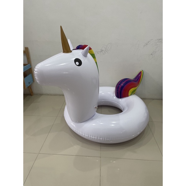 BAN PELAMPUNG KOLAM RENANG UNICORN BESAR BAHAN PVC TEBAL