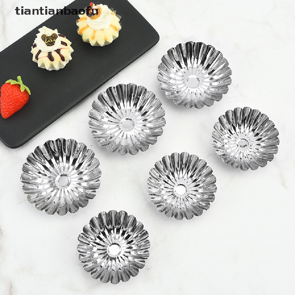 5 Pcs Cetakan Cupcake / Telur Bahan Stainless Steel