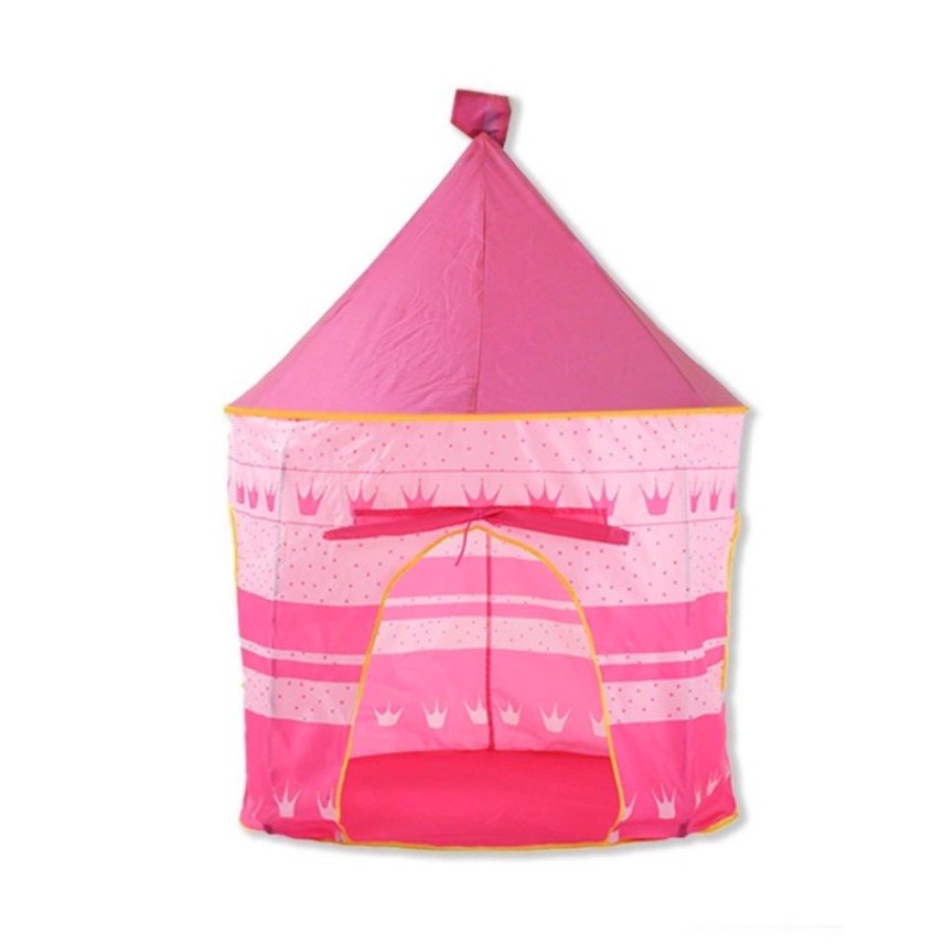 Tenda Istana Anak Bermain Camping Indoor Outdoor / Tenda Camping Castle Anak JUMBO / Tenda Praktis-PROMO CASTLE PINK
