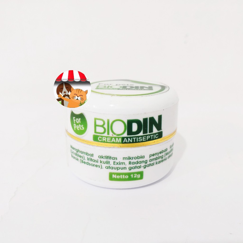 Biodin Obat Salep Scabies Demodex Luka Borok Jamur Kucing Anjing Hewan