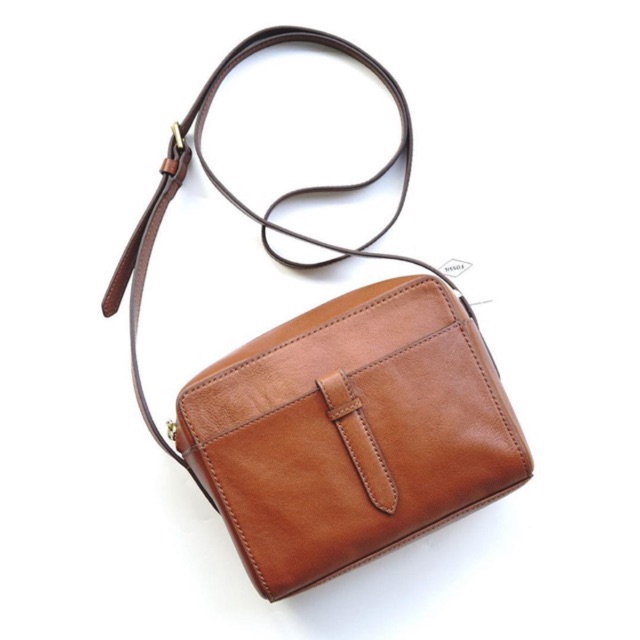 Tas FOSSIL Sydney Crossbody Medium Brown Selempang New Original