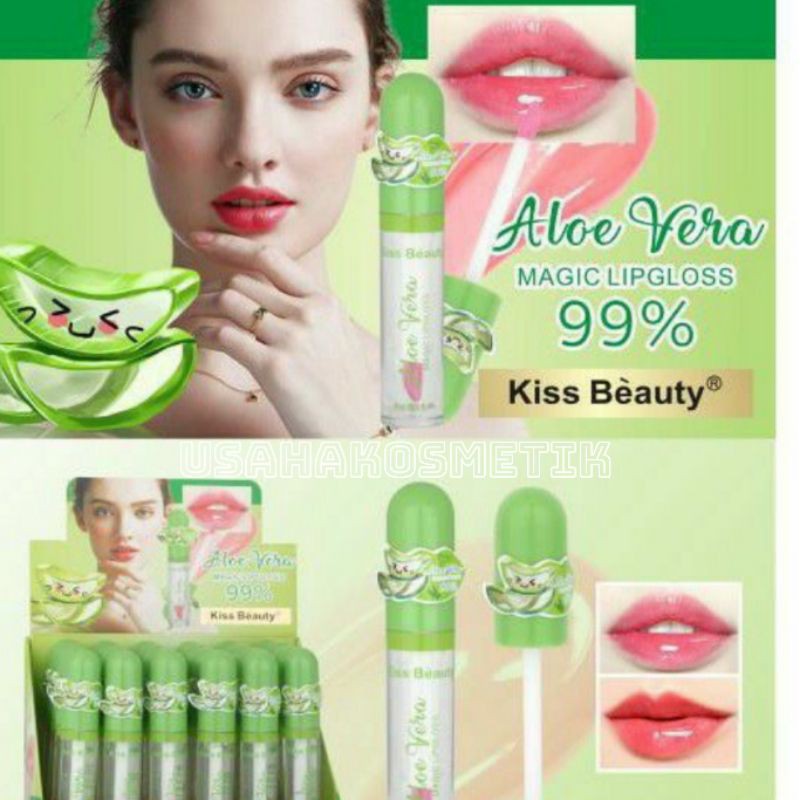 [ECER] LIP OIL VITAMIN BIBIR KISS BEAUTY ALOE VERA 99% | AVOCADO 70244-03 | 70944-03