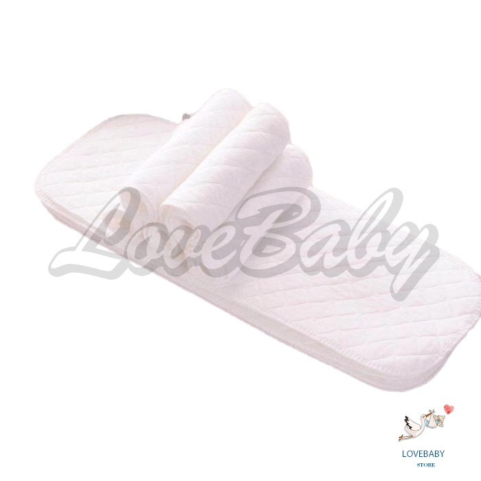 [1KG 108PCS] LBS Insert Popok Kain Klodi Cloth Diaper Bayi Dapat Dicuci