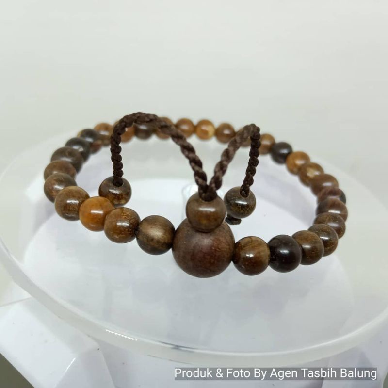 Gelang Cantik Pria Wanita Kayu Gaharu Size 6mm Dan 8mm_ORIGINAL