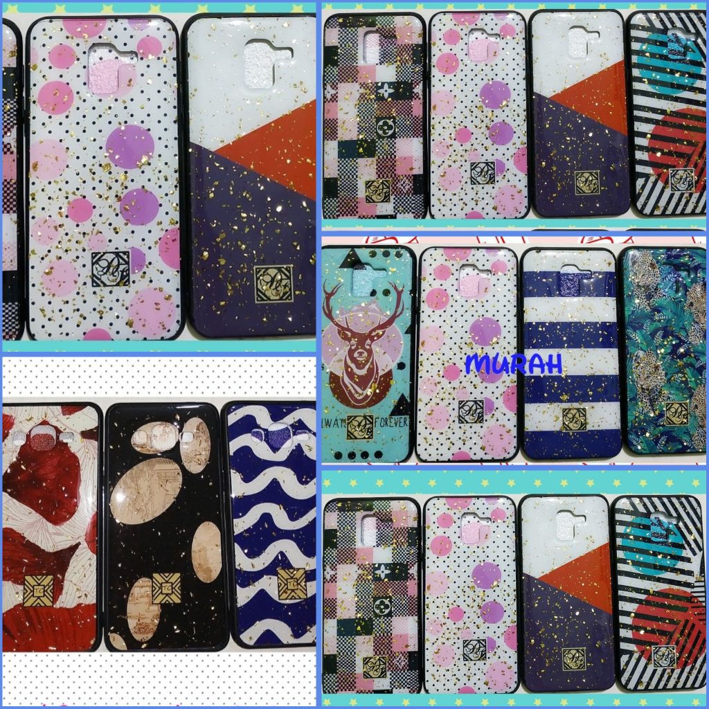 CASE KOREAN CRYSTAL GLITTER  SAMSUNG J2 CORE J6 J8 A6+ J7 PRO A20 A30 A50 A50S A30S VIVO V11 VIVO V11 PRO REALME 2 PRO OPPO F5 A3S REDMI 5A