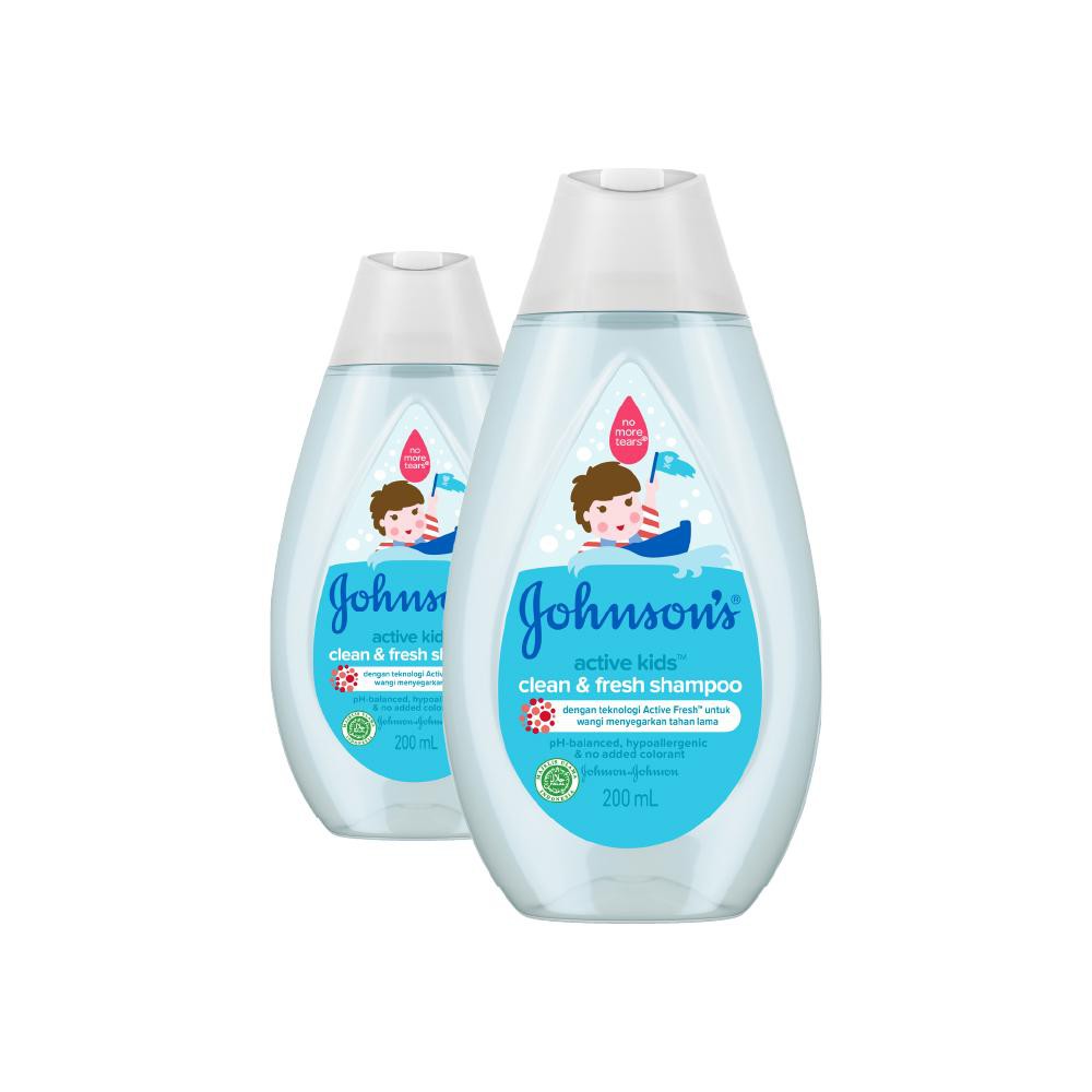 JOHNSON'S Active Kids Clean &amp; Fresh Shampoo - Shampo Anak-anak 200ml