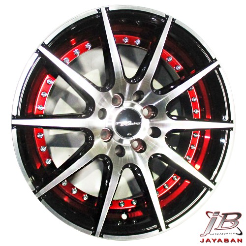 Jual Velg Mobil Racing Ring Inch Rep Adv Red Mobil Pcd X