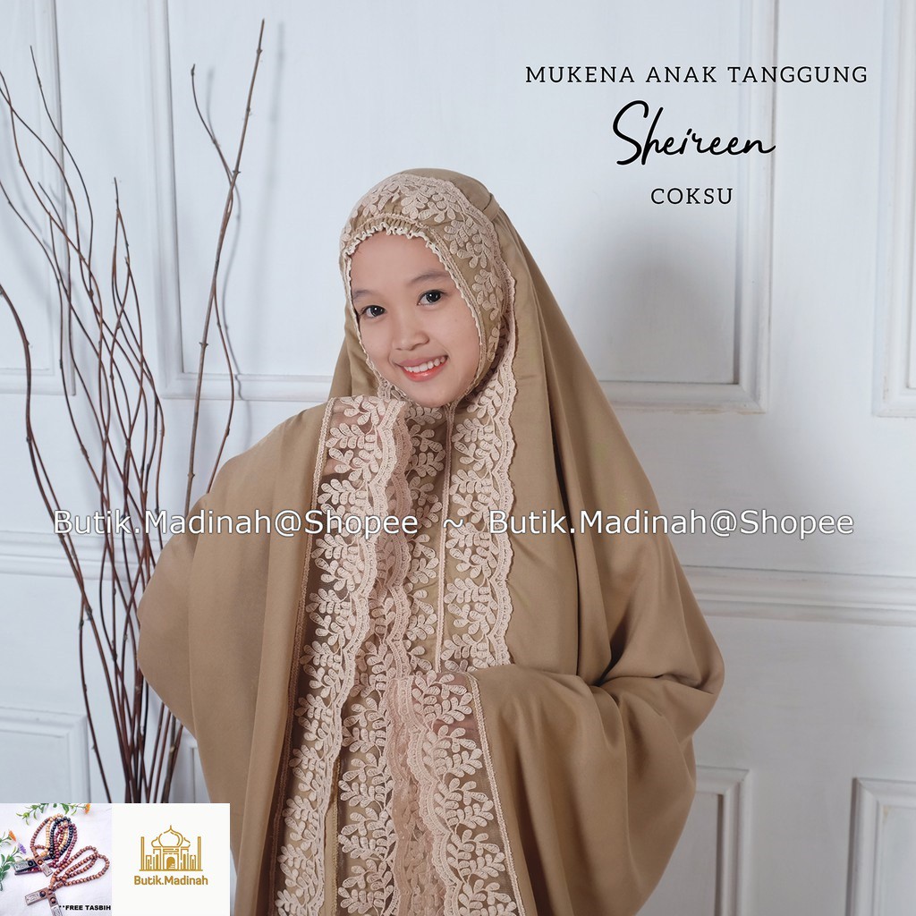 BUTIK.MADINAH MUKENA ANAK TANGGUNG SHIREEN RENDA MEWAH PREMIUM