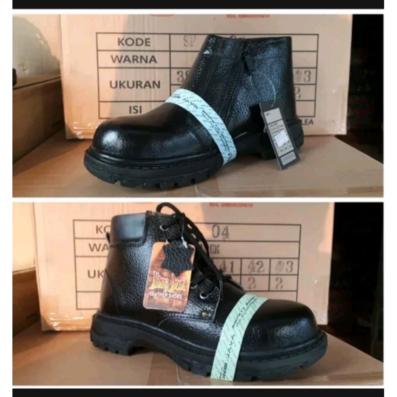 sepatu safety KING JAVA original kulit asli