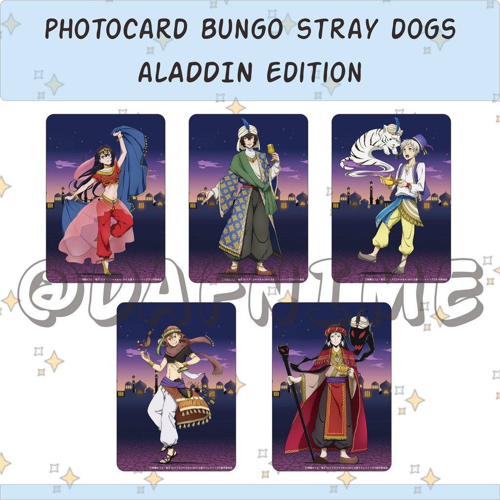 BUNGO STRAY DOGS ALADDIN EDITION ANIME PHOTOCARD